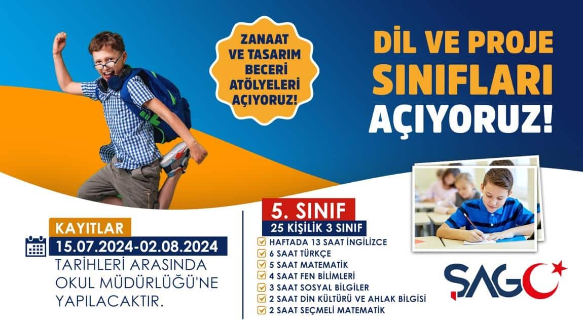 YABANCI DİL AĞIRLIKLI 5. SINIF UYGULAMASI DUYURUSU